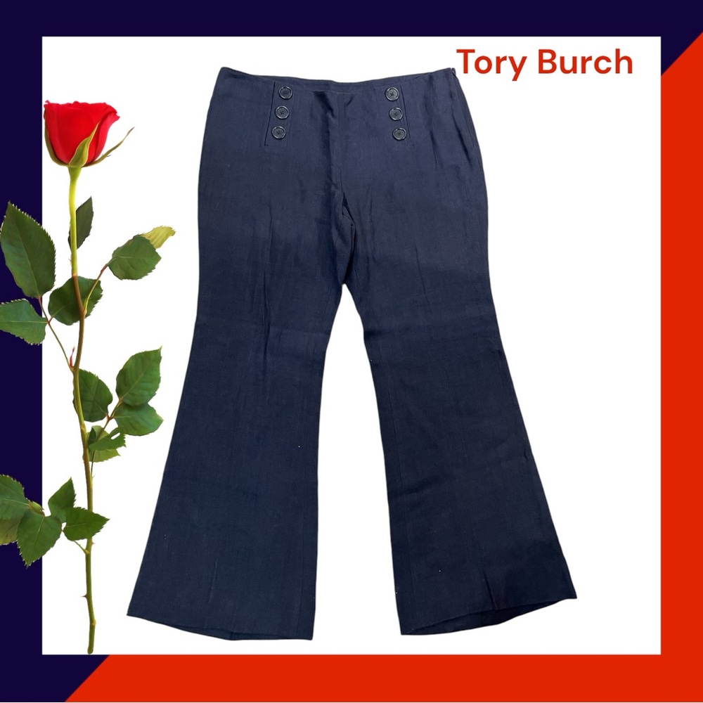 🇺🇸TORY BURCH NEW SAILOR PANTS BLUE